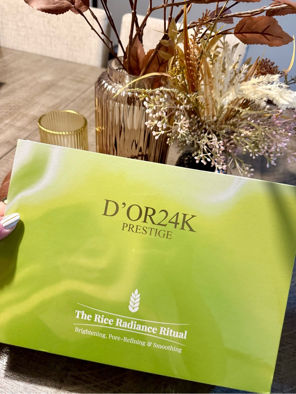 D'OR24K Prestige The Rice Radiance Ritual - Green Brightening Mask Set